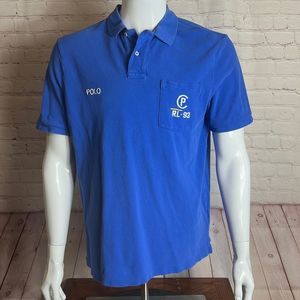 Polo Ralph Lauren RL-93 Size Large Classic Fit Blue Polo Shirt